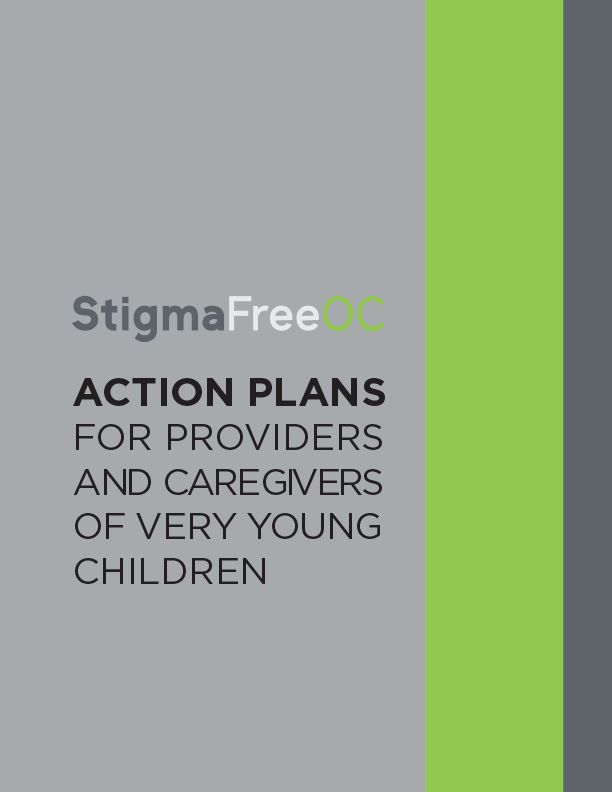Action Plans for Providers and Caregivers of Very Young Children