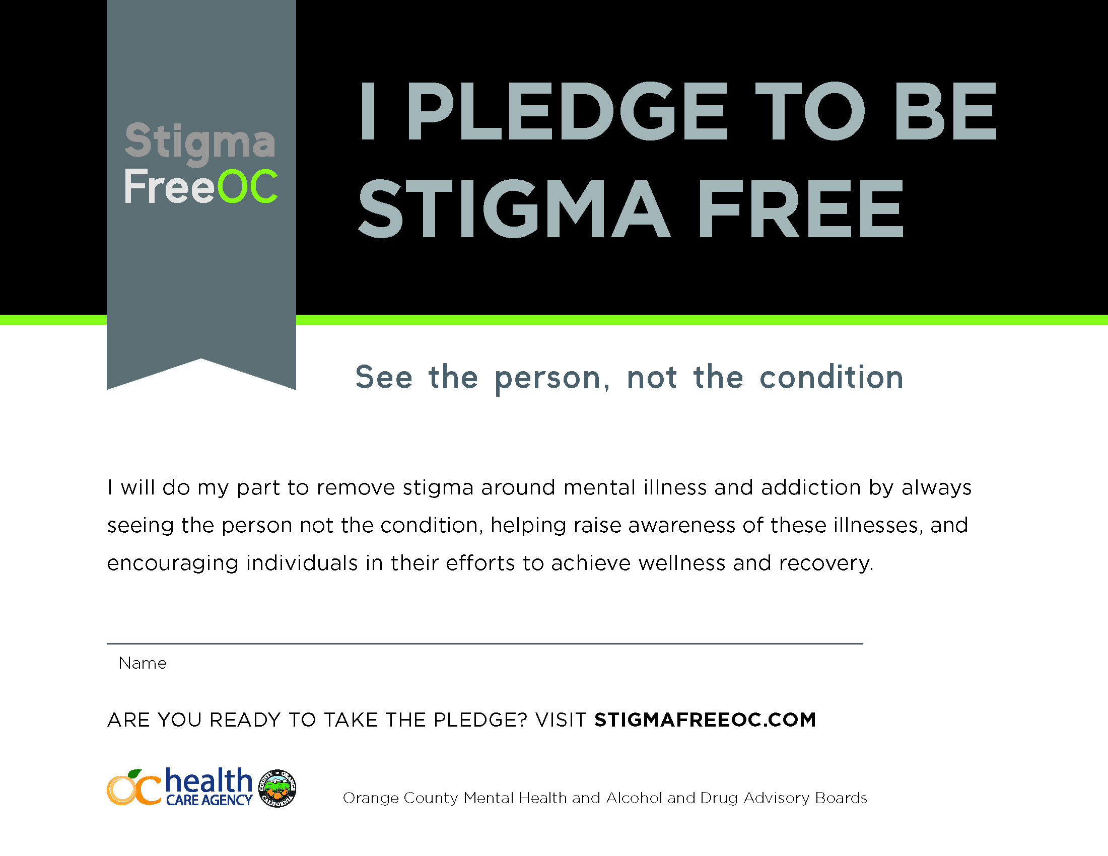 Customizable Stigma Free Certificate Single